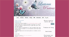 Desktop Screenshot of lectoraspasivas.blogspot.com