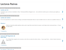 Tablet Screenshot of lectoraspasivas.blogspot.com