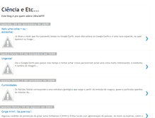 Tablet Screenshot of cienciaeetc.blogspot.com