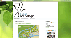 Desktop Screenshot of ansarornitologia.blogspot.com