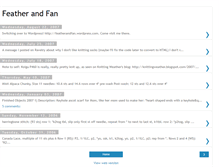 Tablet Screenshot of featherandfan.blogspot.com