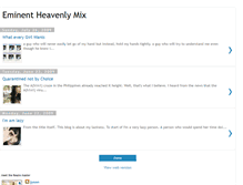 Tablet Screenshot of myeminentheavenlymix.blogspot.com