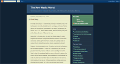 Desktop Screenshot of newmediaworld.blogspot.com