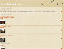 Tablet Screenshot of amandashawmusic.blogspot.com