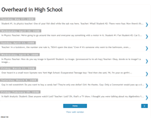 Tablet Screenshot of overheardinhighschool.blogspot.com