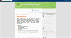 Desktop Screenshot of clasificaimpresoras.blogspot.com