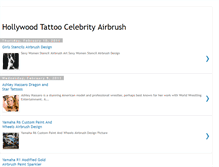 Tablet Screenshot of hollywoodtattoocelebrityairbrush.blogspot.com