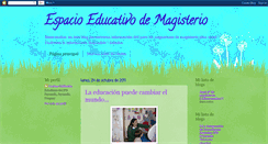 Desktop Screenshot of espacioeducativodemagisterio.blogspot.com