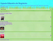 Tablet Screenshot of espacioeducativodemagisterio.blogspot.com