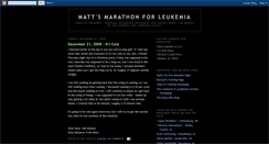 Desktop Screenshot of mattsmarathon.blogspot.com