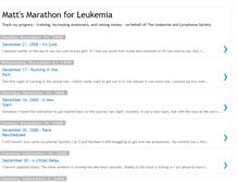 Tablet Screenshot of mattsmarathon.blogspot.com