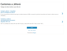 Tablet Screenshot of cantemos-a-jehova.blogspot.com