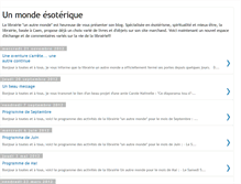 Tablet Screenshot of librairie-unmondeesoterique.blogspot.com