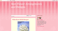 Desktop Screenshot of bestflowerarrangementsdesigns.blogspot.com