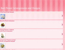 Tablet Screenshot of bestflowerarrangementsdesigns.blogspot.com
