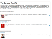 Tablet Screenshot of barkingtoad.blogspot.com