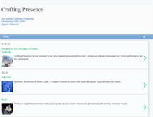 Tablet Screenshot of craftingpresence.blogspot.com