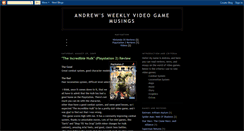 Desktop Screenshot of andrewsweeklyvgmusings.blogspot.com