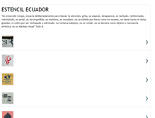 Tablet Screenshot of estencilecuador.blogspot.com