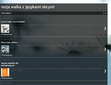 Tablet Screenshot of eksperymentjezykowy.blogspot.com