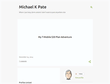 Tablet Screenshot of michaelkpate.blogspot.com