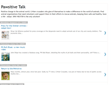 Tablet Screenshot of pawsitivetalk.blogspot.com
