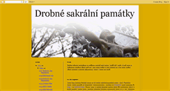 Desktop Screenshot of drobnesakralnipamatky.blogspot.com