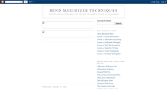 Desktop Screenshot of mindmaximizer.blogspot.com