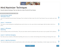 Tablet Screenshot of mindmaximizer.blogspot.com