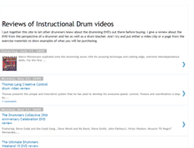 Tablet Screenshot of drumvideoreviews.blogspot.com