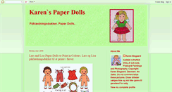 Desktop Screenshot of karenspaperdolls.blogspot.com