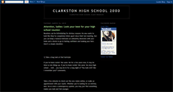 Desktop Screenshot of clarkston2000reunion.blogspot.com