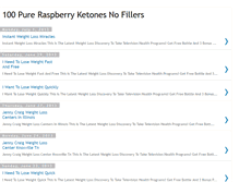 Tablet Screenshot of 100pureraspberryketonesnofillers.blogspot.com