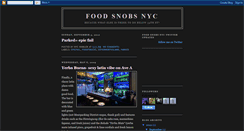 Desktop Screenshot of foodsnobsnyc.blogspot.com