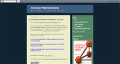 Desktop Screenshot of molecularmodelingbasics.blogspot.com