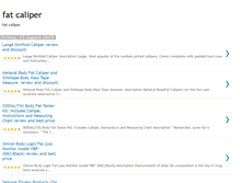 Tablet Screenshot of fatcaliper.blogspot.com