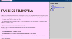 Desktop Screenshot of frases-de-telenovela.blogspot.com