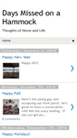Mobile Screenshot of daysmissedonahammock.blogspot.com