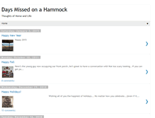 Tablet Screenshot of daysmissedonahammock.blogspot.com