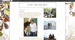 Desktop Screenshot of caseyandherboys.blogspot.com