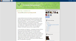 Desktop Screenshot of entidadesdemocraticascanoinhas.blogspot.com