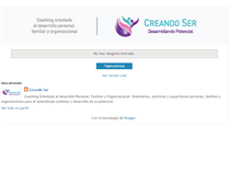 Tablet Screenshot of creandoser.blogspot.com