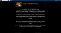 Desktop Screenshot of domoarteconciencia.blogspot.com