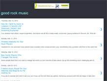 Tablet Screenshot of goodrockmusics.blogspot.com