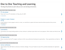 Tablet Screenshot of onetooneteachingandlearning.blogspot.com
