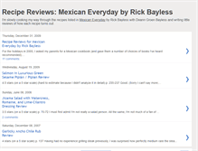 Tablet Screenshot of mexican-everyday-recipe-reviews.blogspot.com