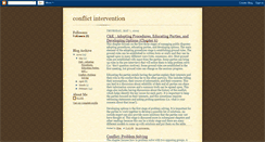 Desktop Screenshot of elise-conflictintervention.blogspot.com