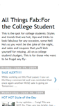 Mobile Screenshot of collegestudentfab.blogspot.com