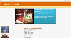 Desktop Screenshot of elviajeaindia.blogspot.com
