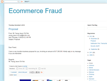 Tablet Screenshot of ecommfraud.blogspot.com